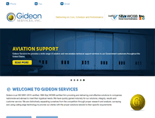 Tablet Screenshot of gideon-services.com